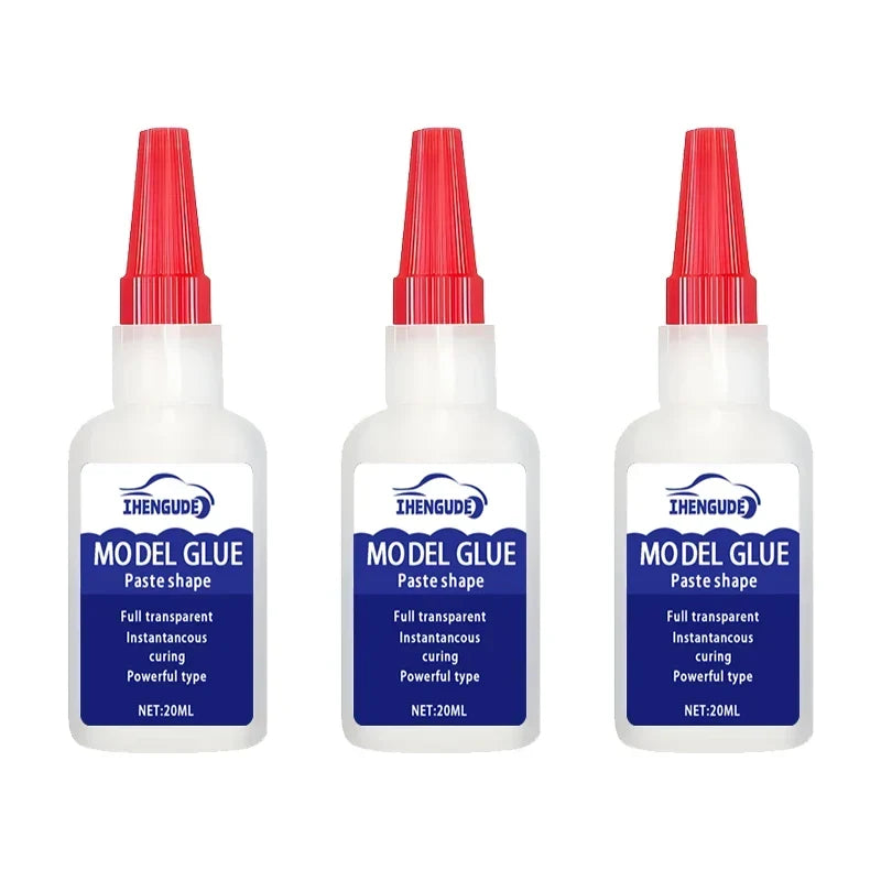 Super Strong Quick-Drying Glue, Professionally Used for Daily Repairs of Toys, Plastics, Leather, and Hardware, White, Transparent, and Odorless