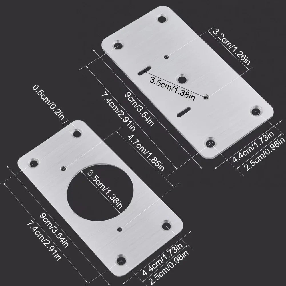 4Pair Hinge Repair Plate Cabinet Furniture Drawer Table Repair Mount Tool Hardware Stainless Steel Hinge Fixing Plate