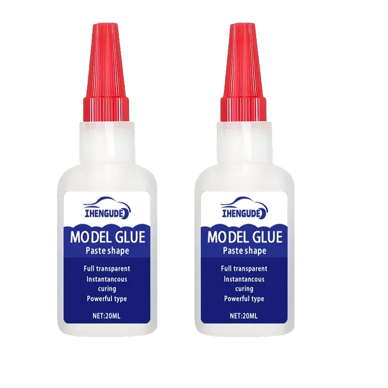 Super Strong Quick-Drying Glue, Professionally Used for Daily Repairs of Toys, Plastics, Leather, and Hardware, White, Transparent, and Odorless