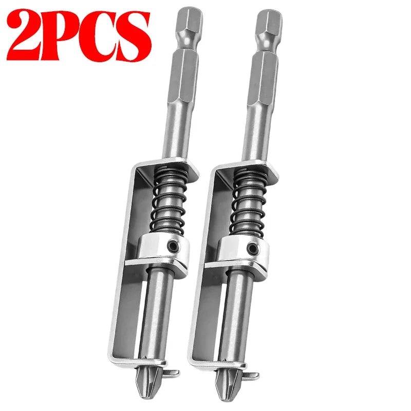 10/1PCS Universal Screwdriver Bit Spring-loaded Screw Holder Bits Fixing Clamp For Woodworking DIY Home Repairs Hardware Kits