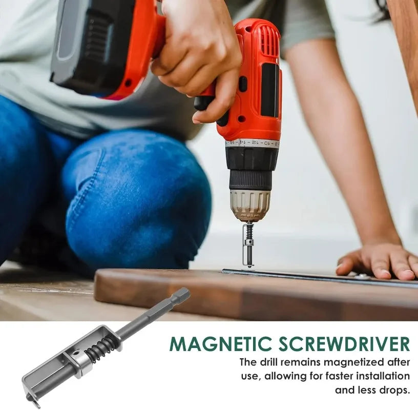 10/1PCS Universal Screwdriver Bit Spring-loaded Screw Holder Bits Fixing Clamp For Woodworking DIY Home Repairs Hardware Kits