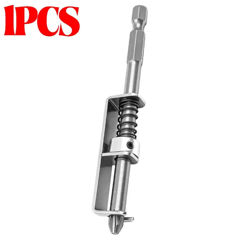 10/1PCS Universal Screwdriver Bit Spring-loaded Screw Holder Bits Fixing Clamp For Woodworking DIY Home Repairs Hardware Kits