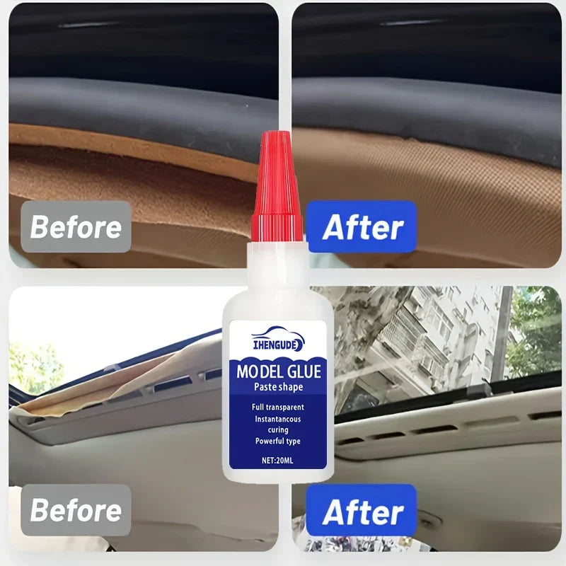 Super Strong Quick-Drying Glue, Professionally Used for Daily Repairs of Toys, Plastics, Leather, and Hardware, White, Transparent, and Odorless