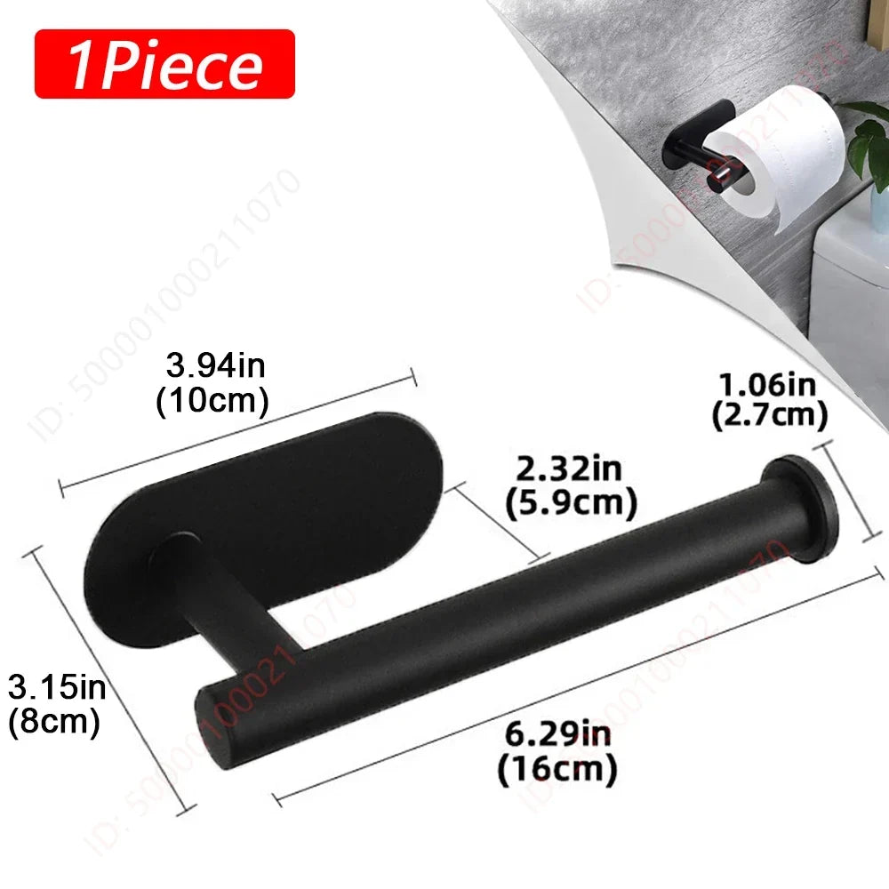 1~2PCS Toilet Paper Rack Bathroom Paper Towel Holder Adhesive Absorbent Paper Dispenser WC Kitchen Hardware Storage Accessories