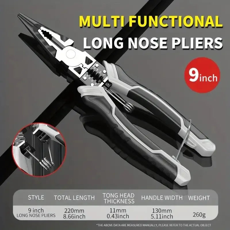 Multifunctional Universal Diagonal Pliers Needle Nose Pliers Hardware Tools Universal Wire Cutters Electrician Repair Pliers